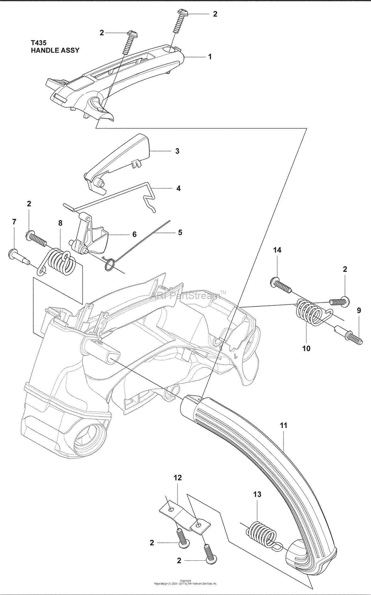 husqvarna 435 chainsaw parts diagram