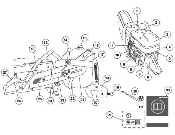 husqvarna k1260 parts diagram