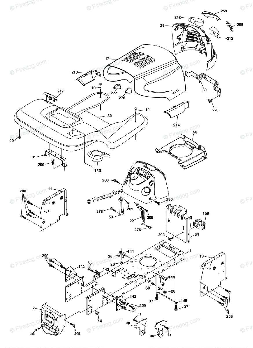 husqvarna yth2042 parts diagram