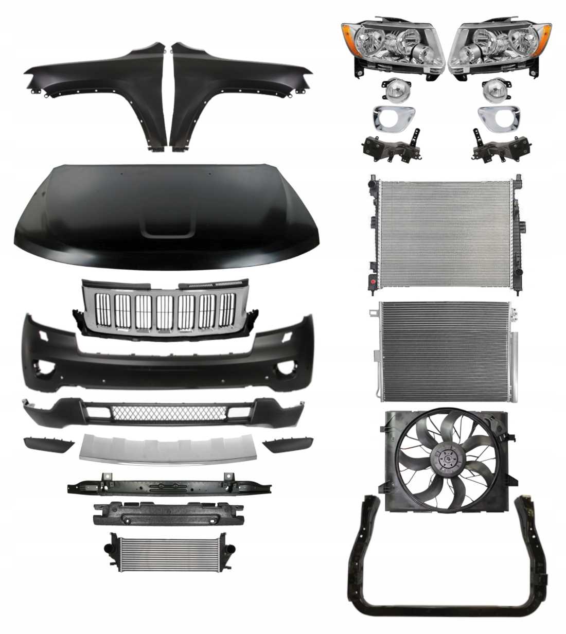 jeep grand cherokee body parts diagram