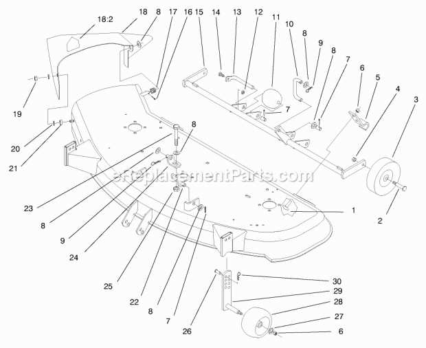 john deere 260 lawn tractor parts diagram