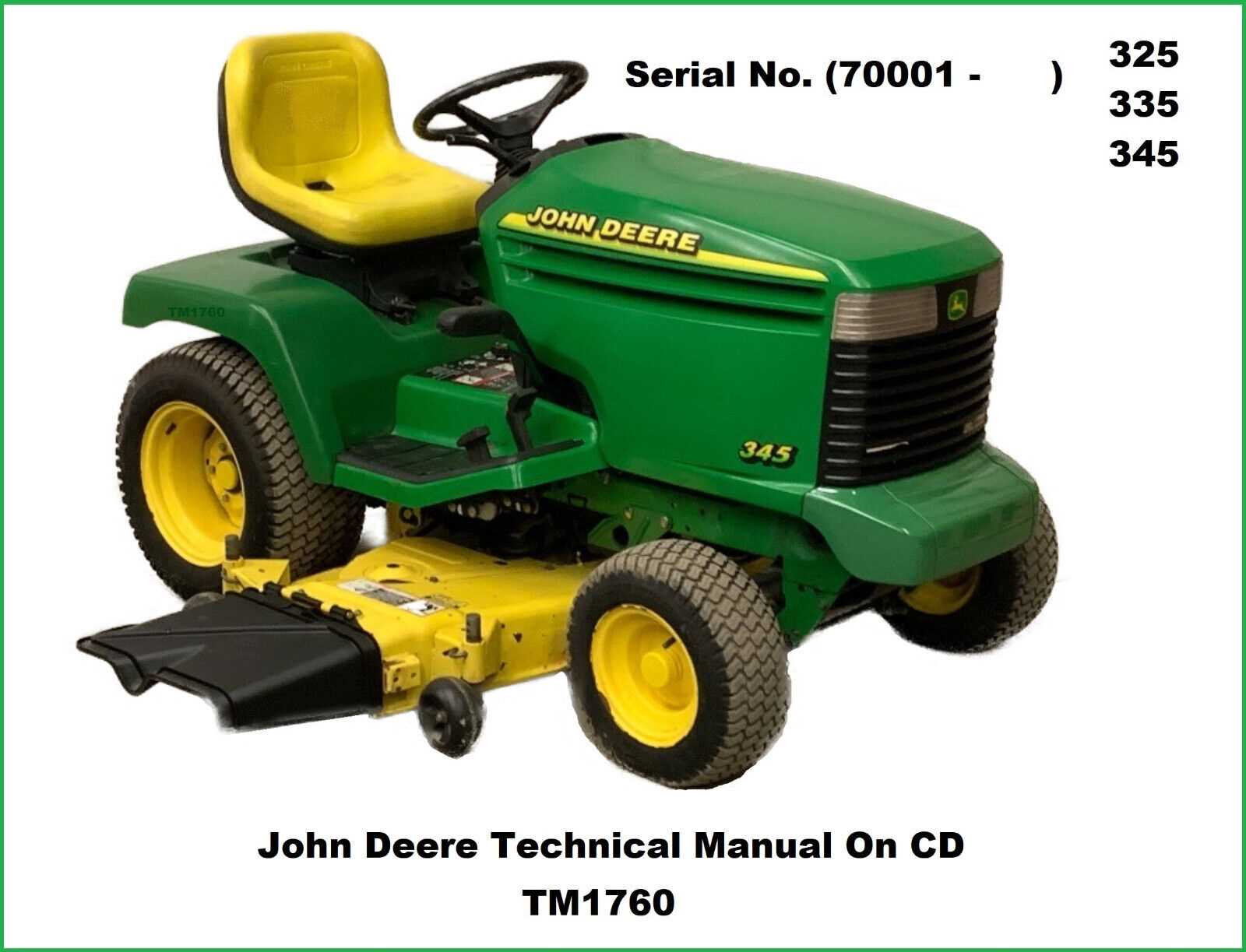 john deere 325 mower deck parts diagram