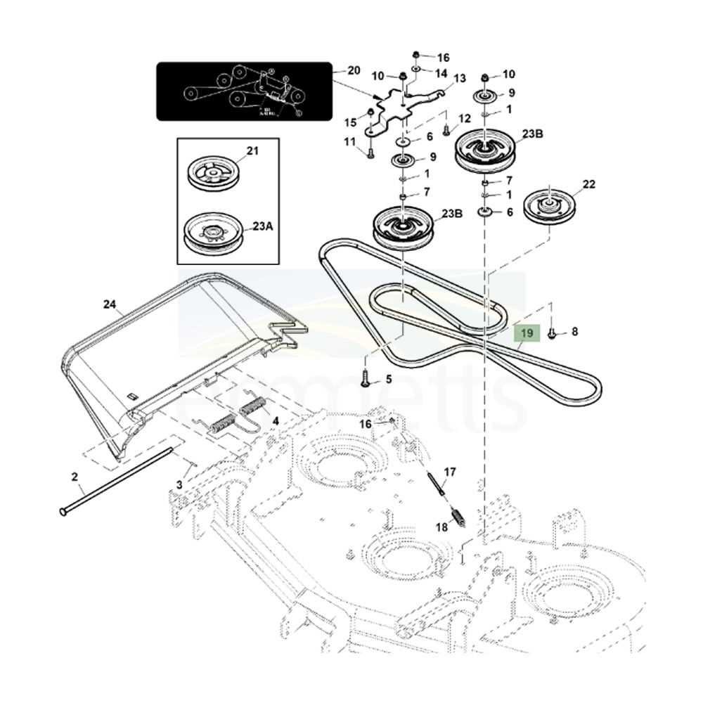 john deere 60 mower deck parts diagram