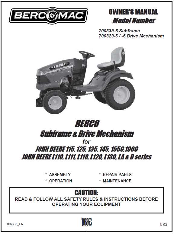 john deere l110 parts diagram