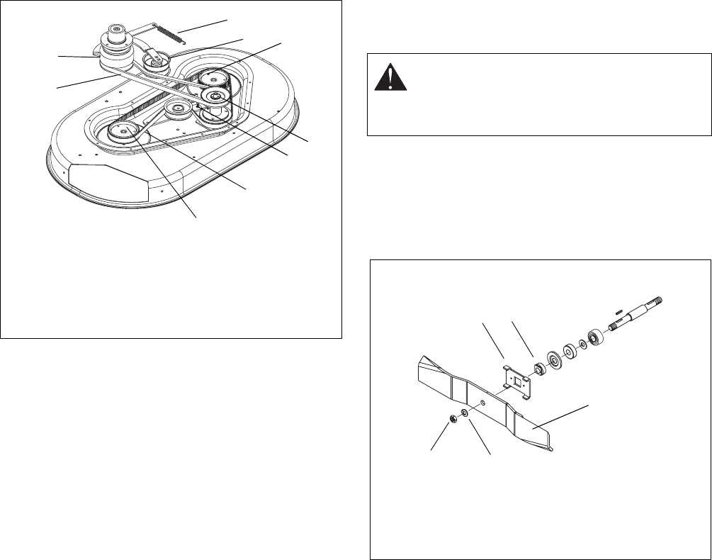 john deere la115 mower deck parts diagram