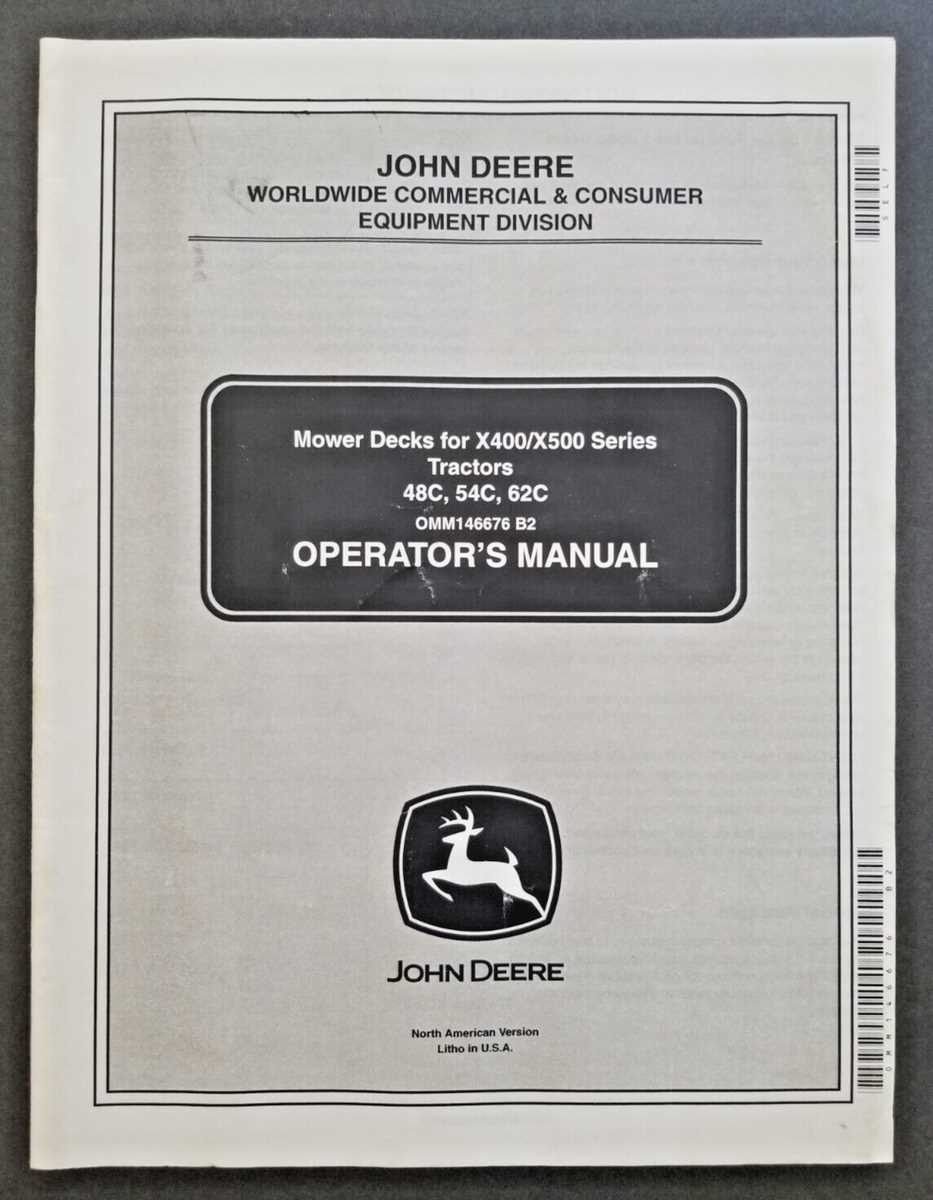 john deere x500 54 mower deck parts diagram