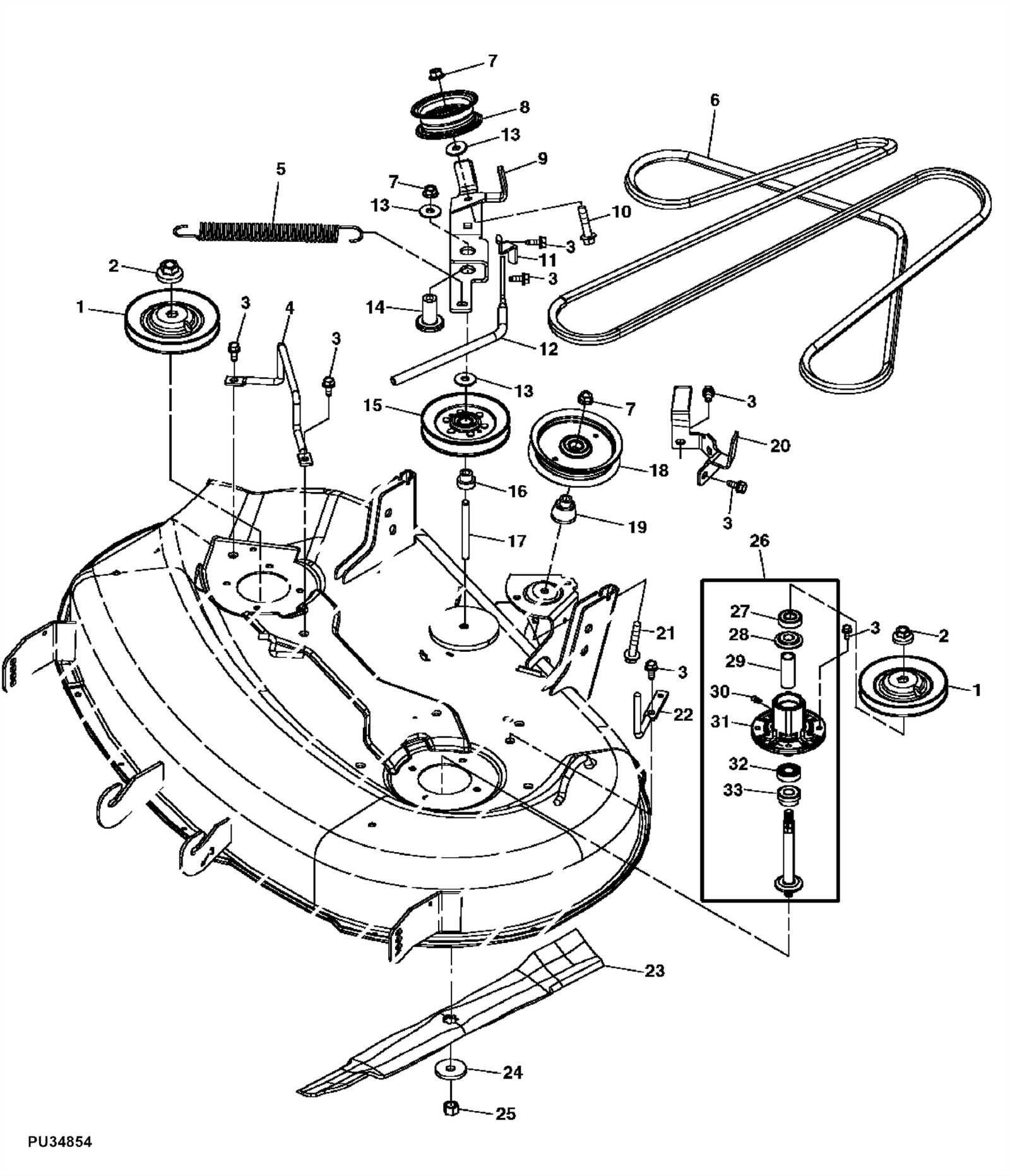 john deere z225 42c parts diagram