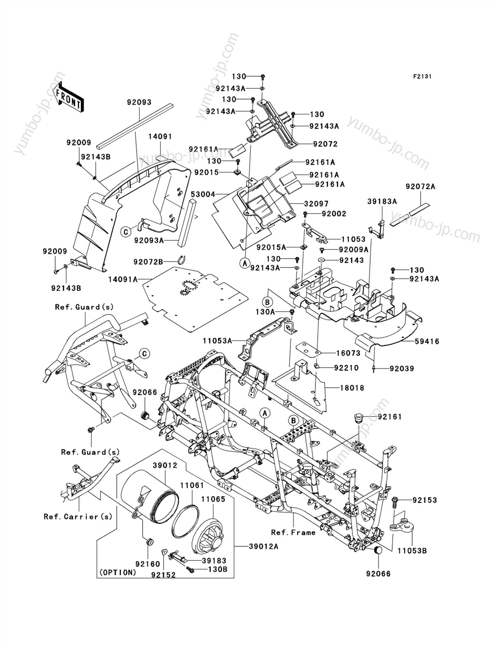 kawasaki brute force parts diagram