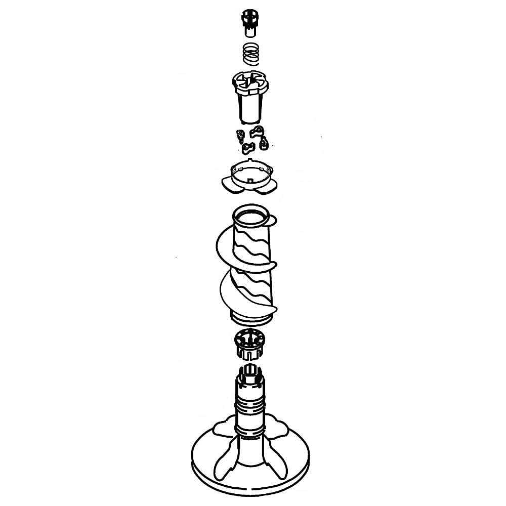 kenmore washer agitator parts diagram