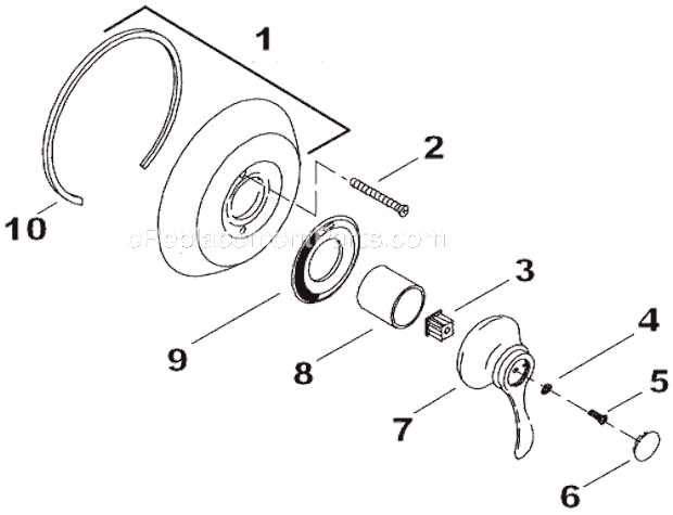 kohler shower parts diagram