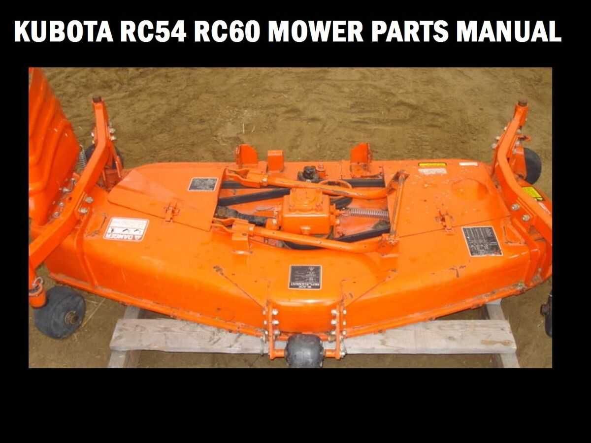 kubota 54 inch mower deck parts diagram