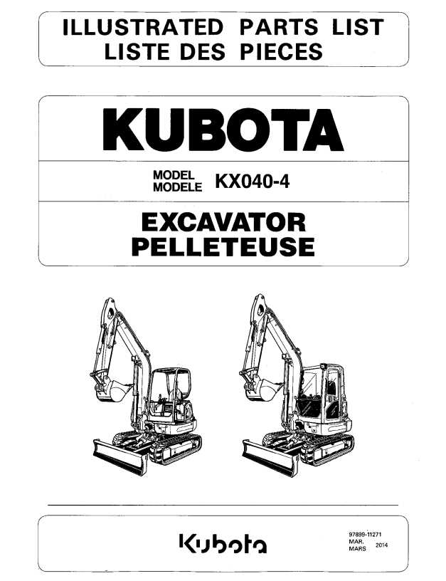 kubota kx057 4 parts diagram