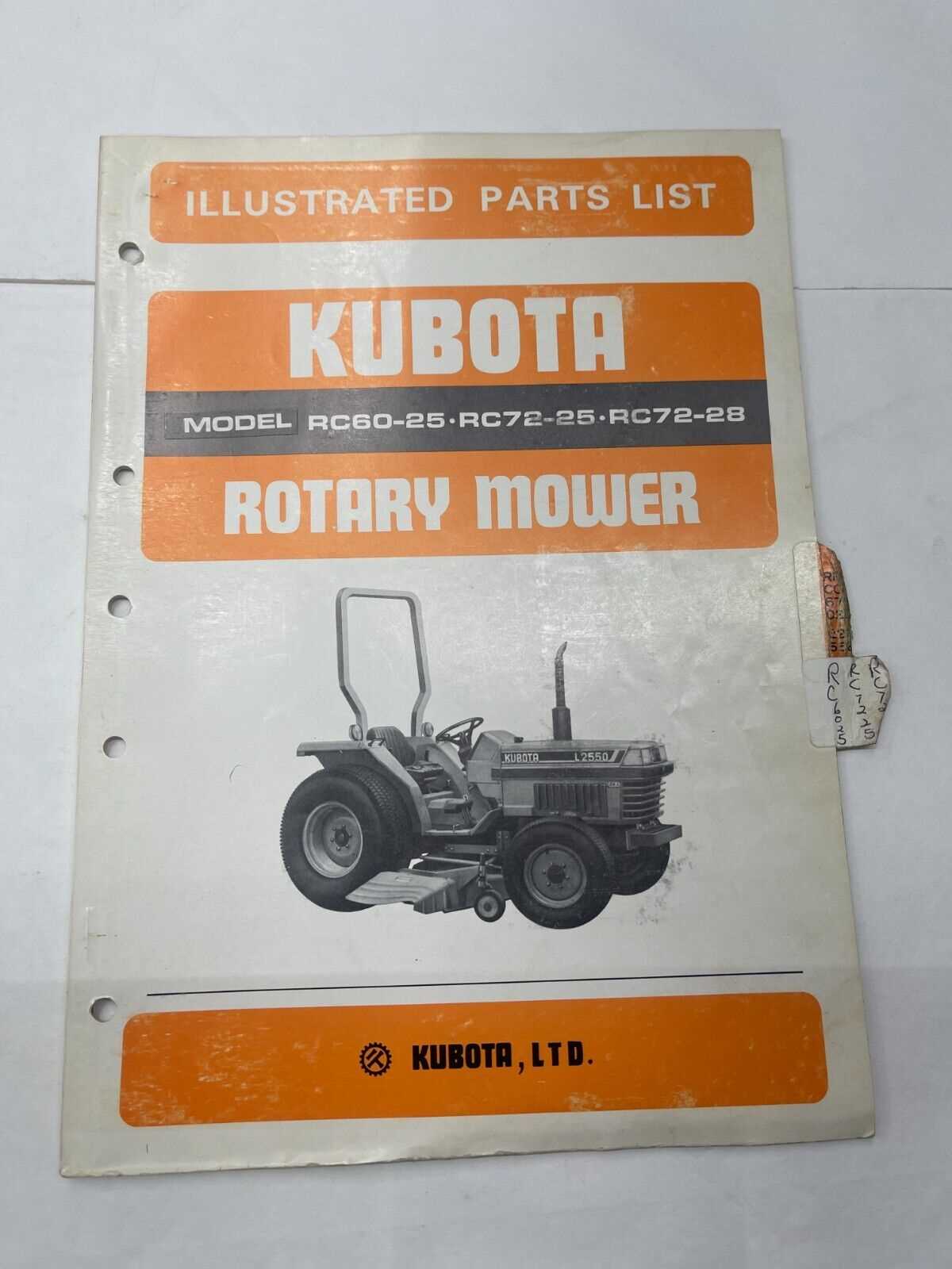 kubota rck60 mower deck parts diagram