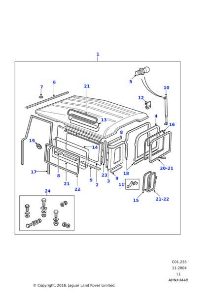 land rover defender body parts diagram