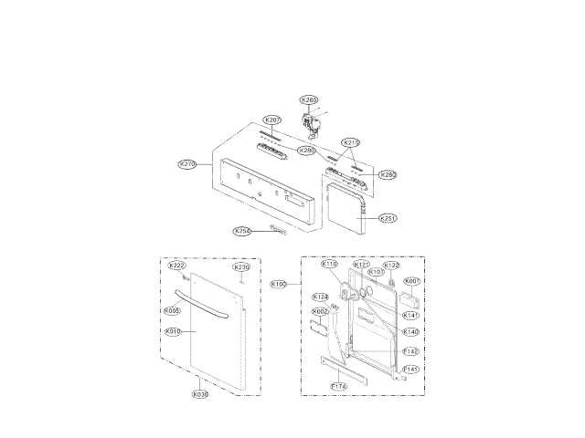 lg dishwasher ldf7561st parts diagram