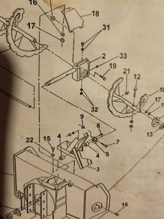 manual mtd snowblower parts diagram