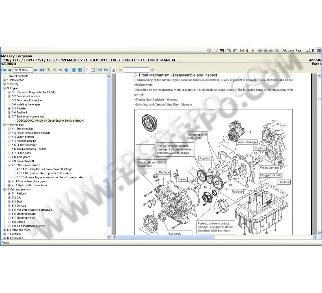 massey ferguson gc2400 parts diagram