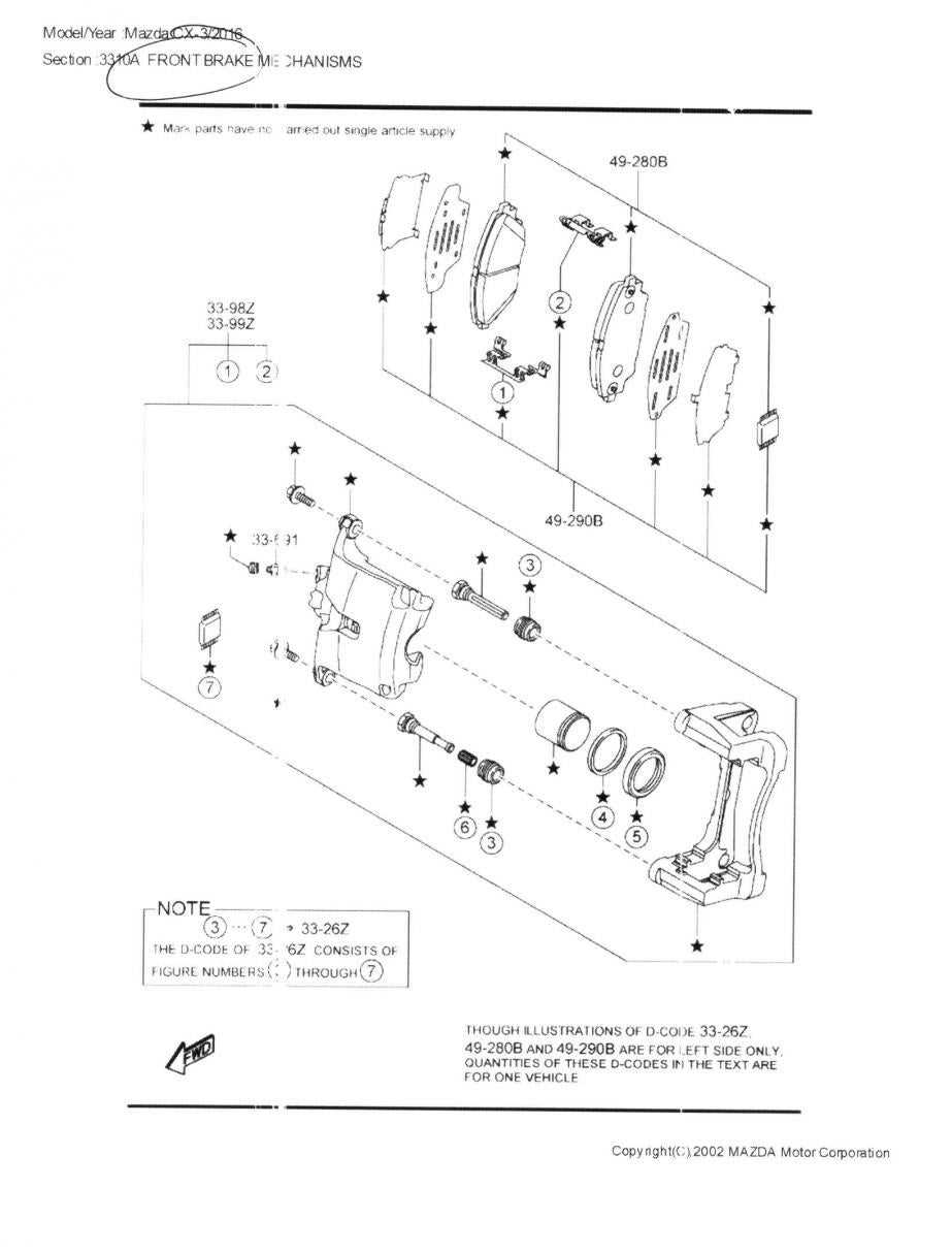 mazda cx 3 parts diagram