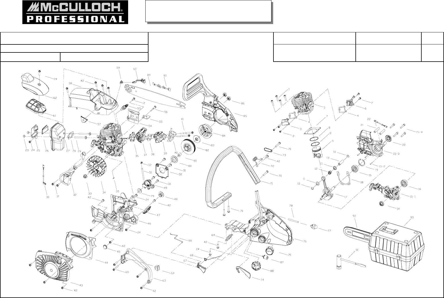 mcculloch leaf blower parts diagram