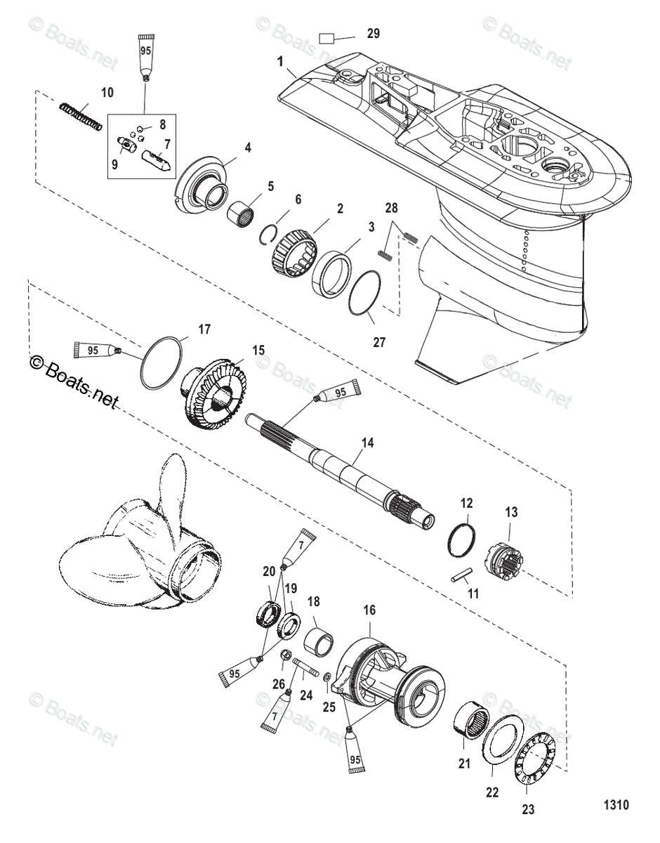 mercury motor parts diagram