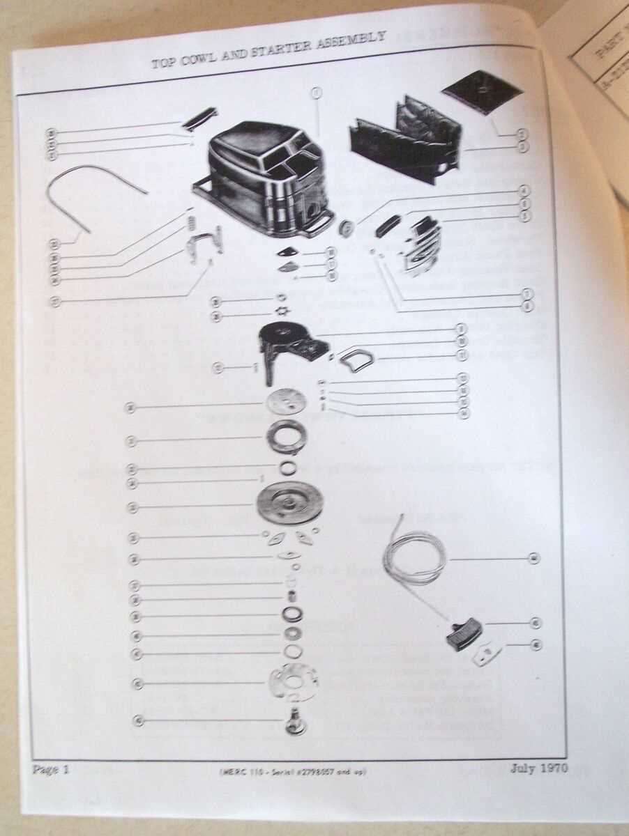 mercury motor parts diagram