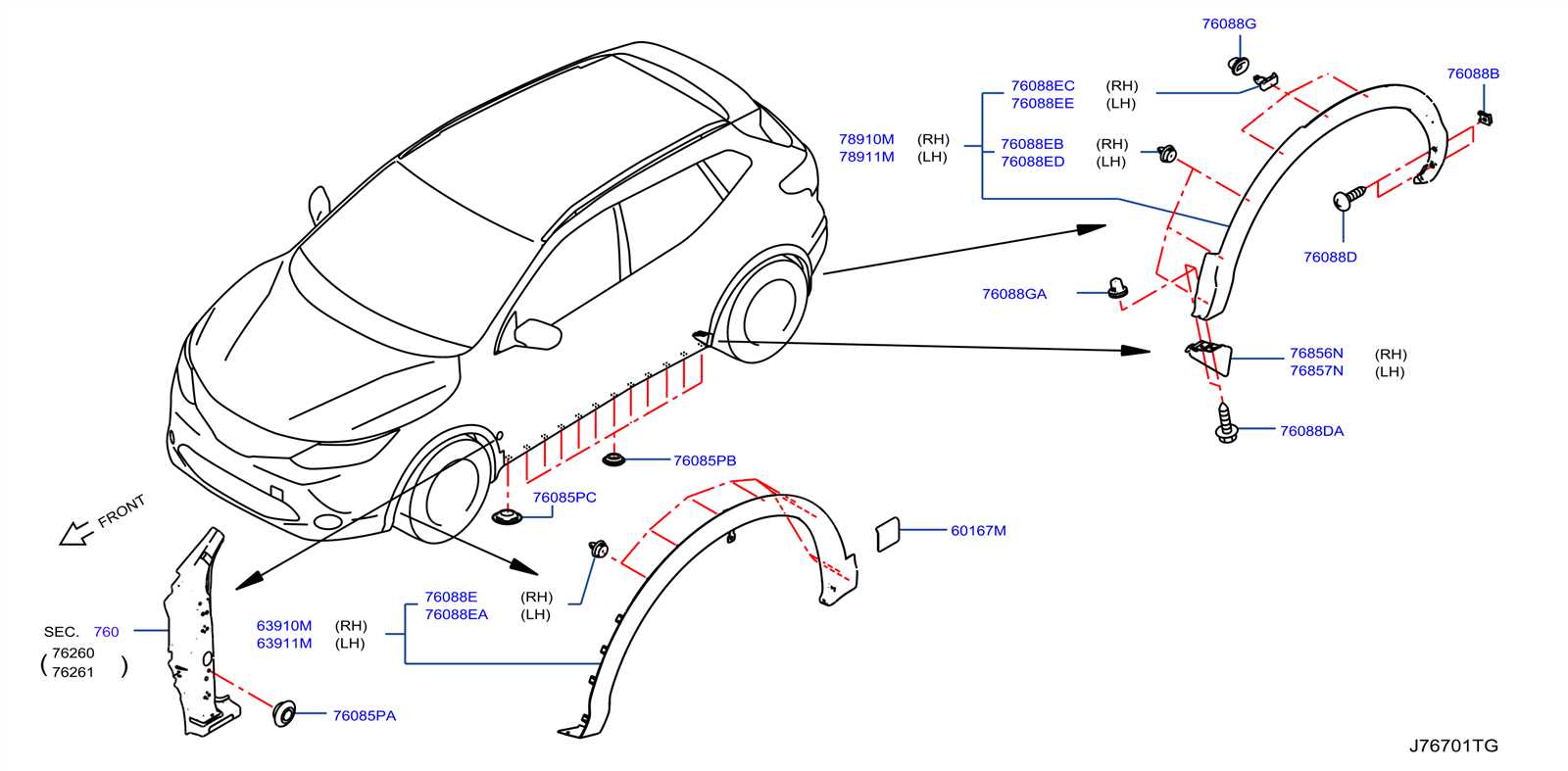 nissan rogue parts diagram