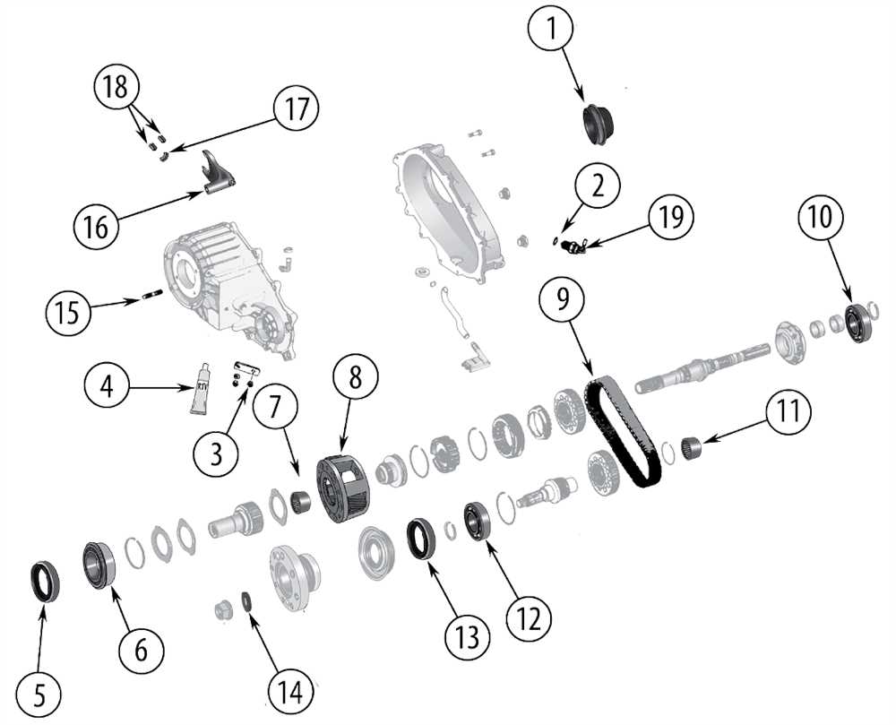 np241 transfer case parts diagram