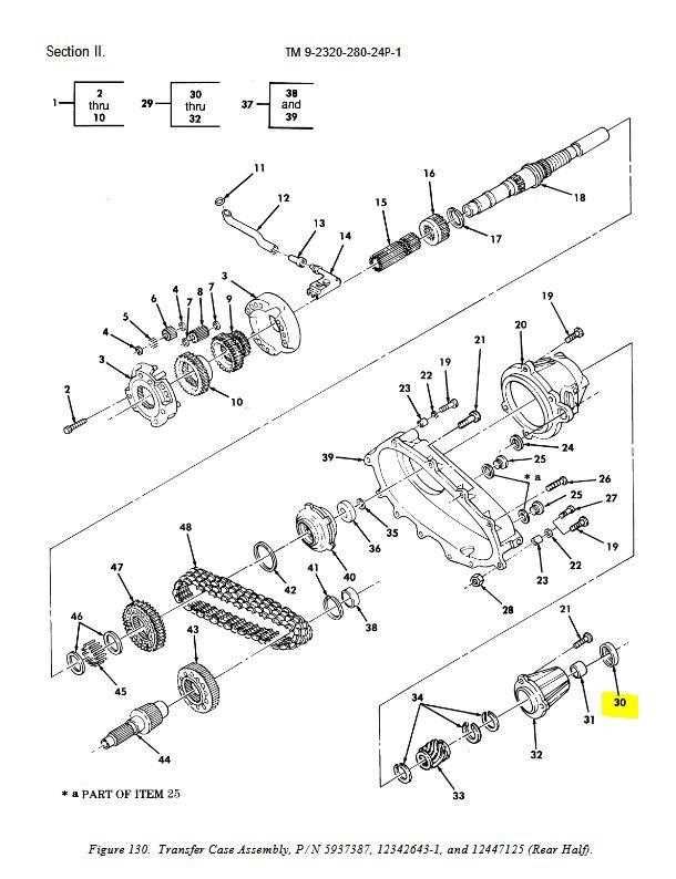 np241 transfer case parts diagram