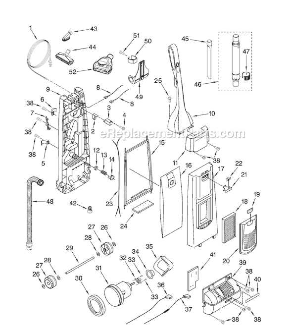 panasonic vacuum parts diagram