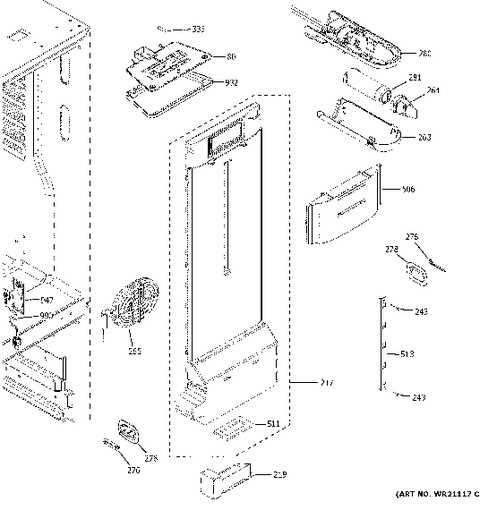 parts diagram for kitchenaid refrigerator