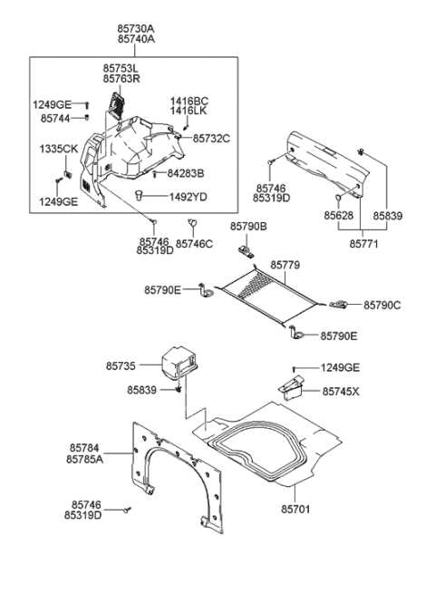 parts of a suitcase diagram