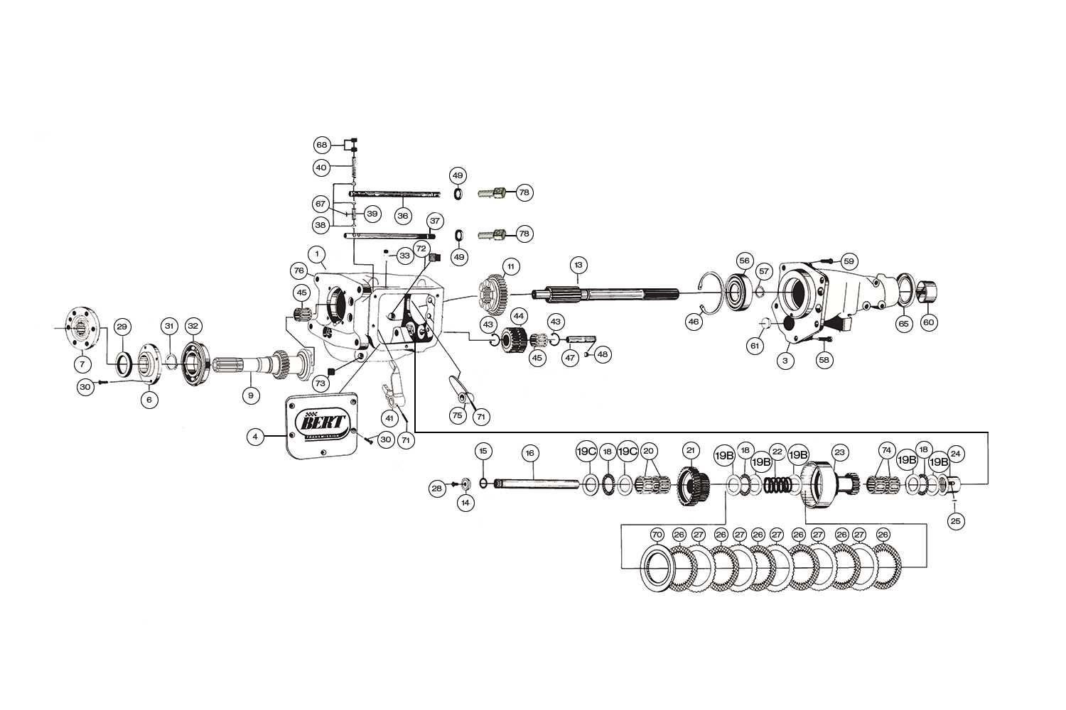 parts of a transmission diagram