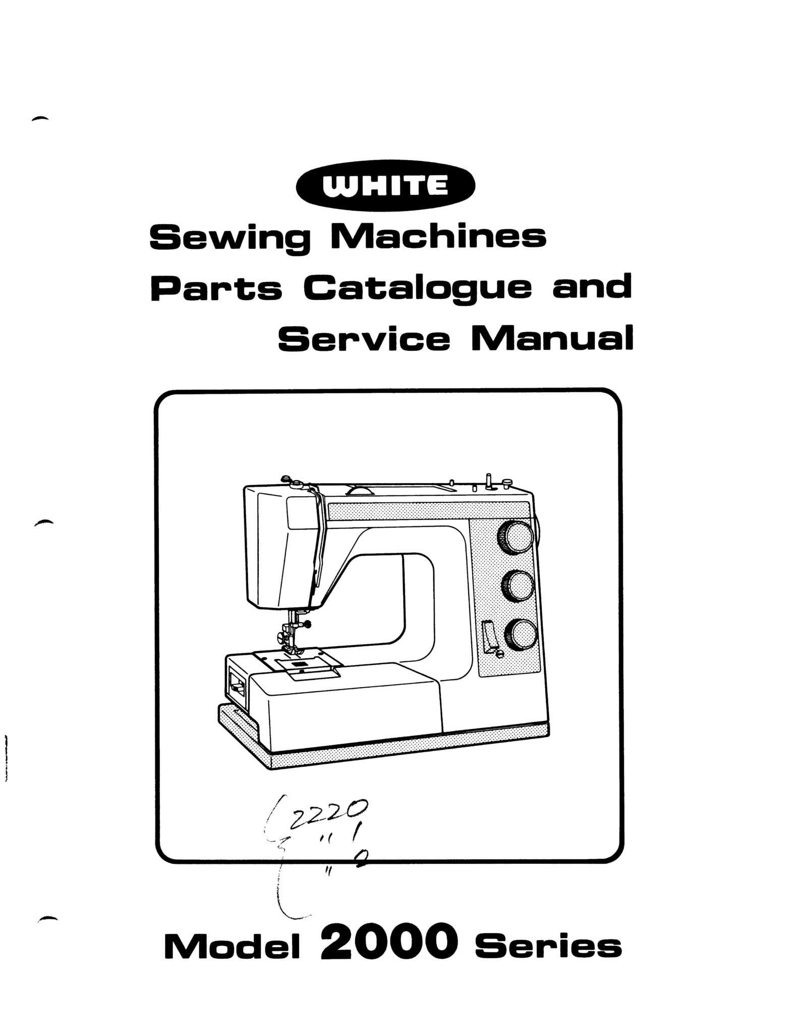 pfaff sewing machine parts diagram