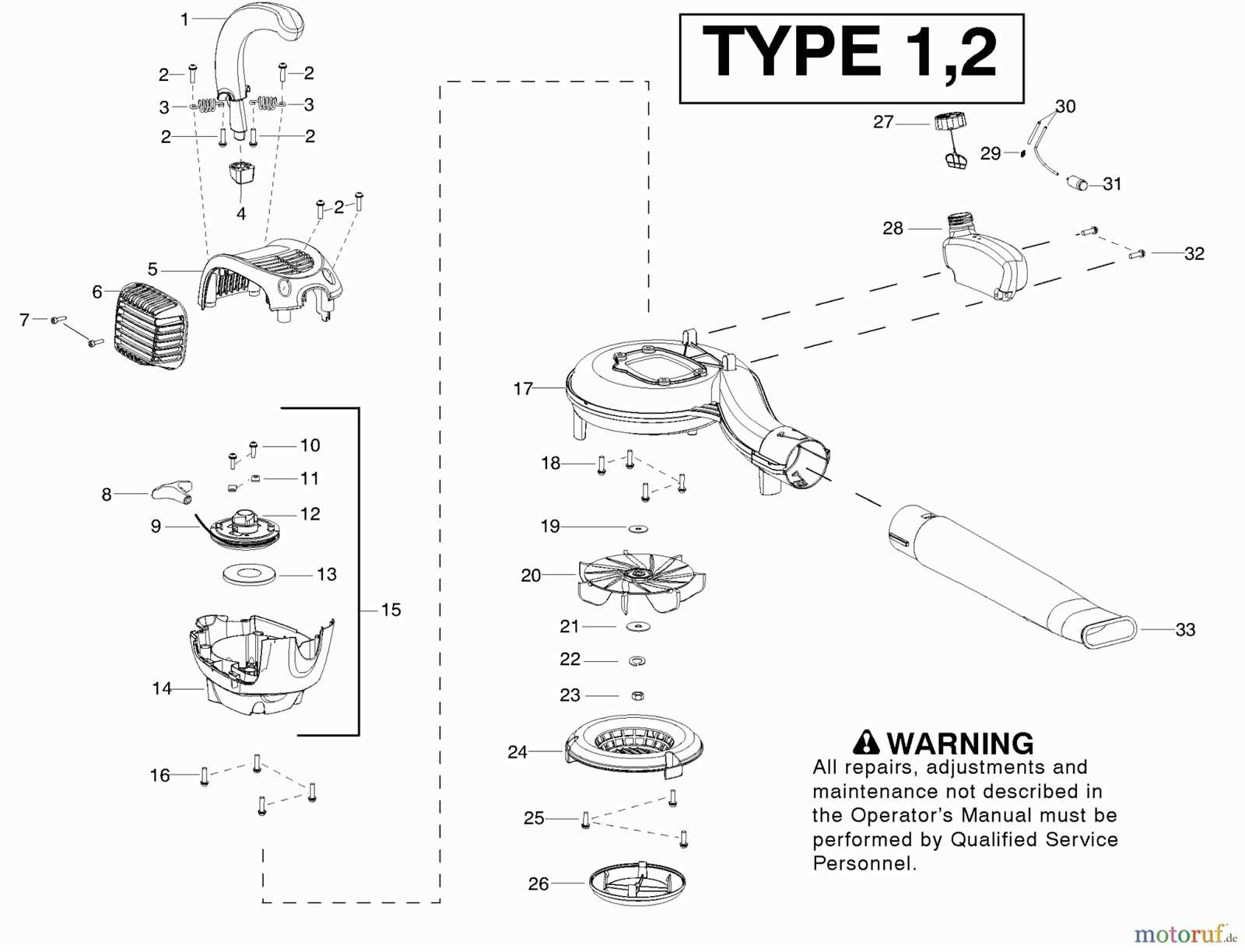 poulan leaf blower parts diagram