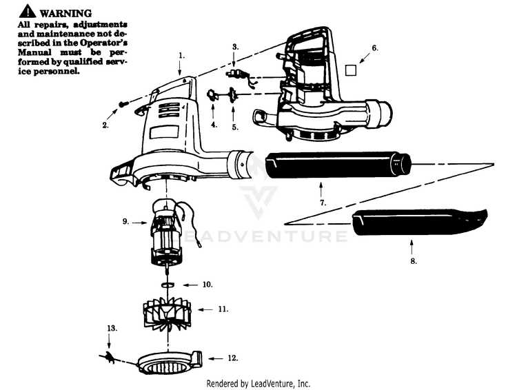 poulan leaf blower parts diagram