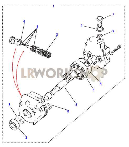 power steering pump parts diagram