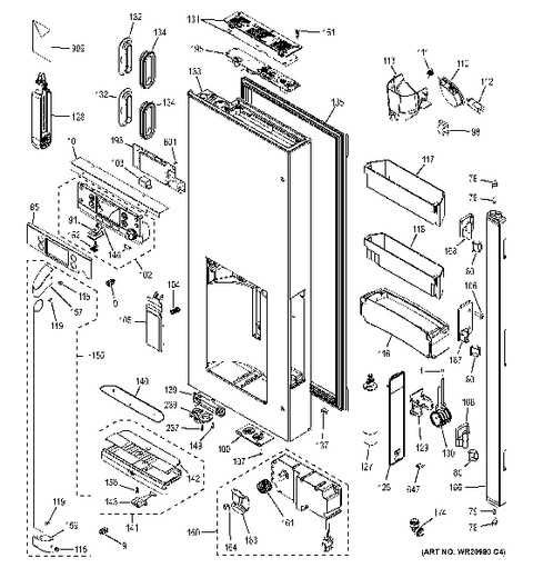 refrigerator parts diagram