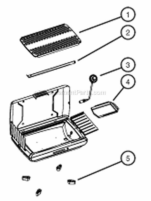 replacement parts coleman roadtrip grill parts diagram