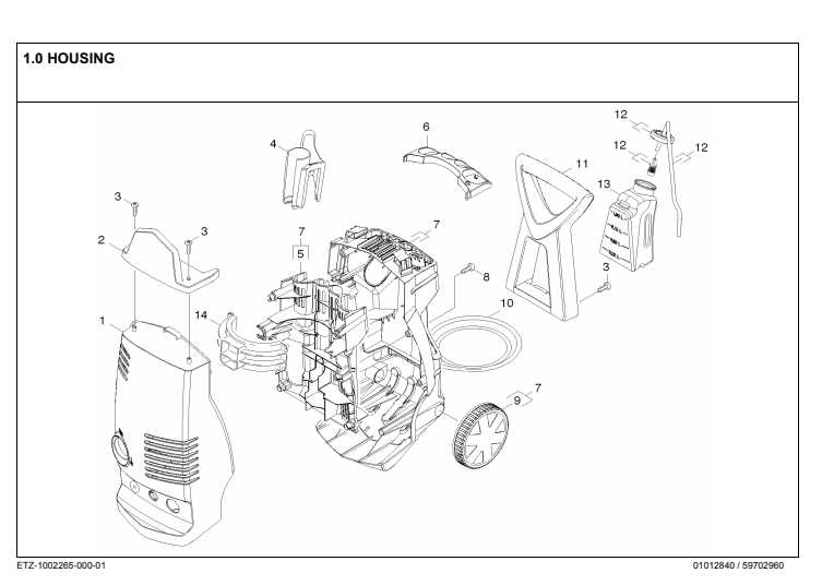 ridgid pressure washer parts diagram