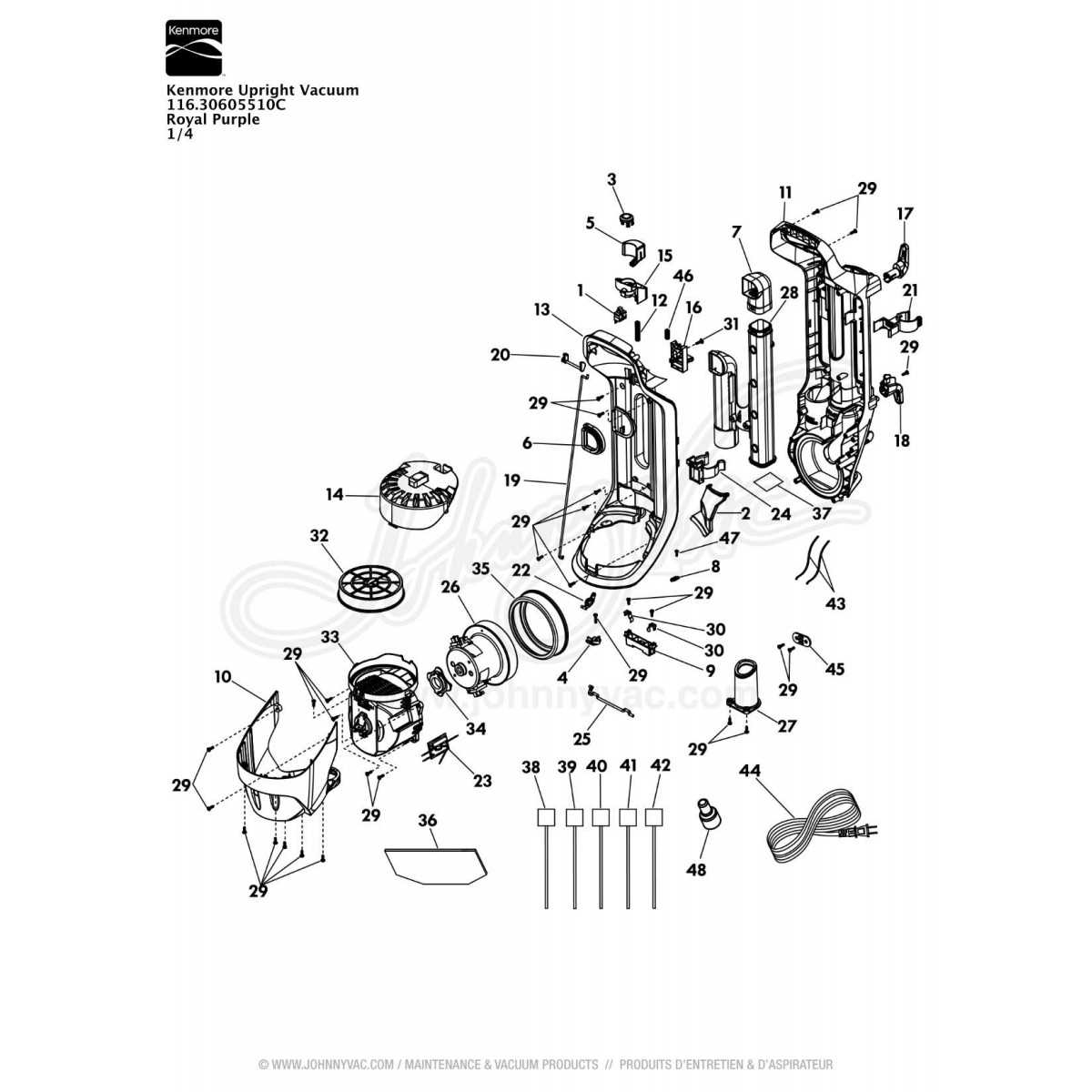 royal vacuum parts diagram