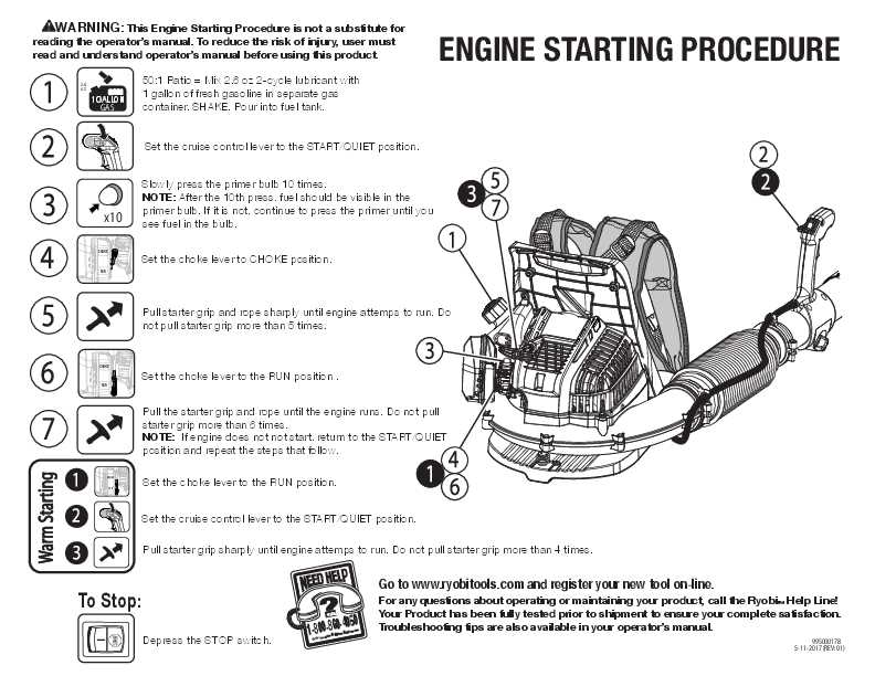 ryobi blower parts diagram