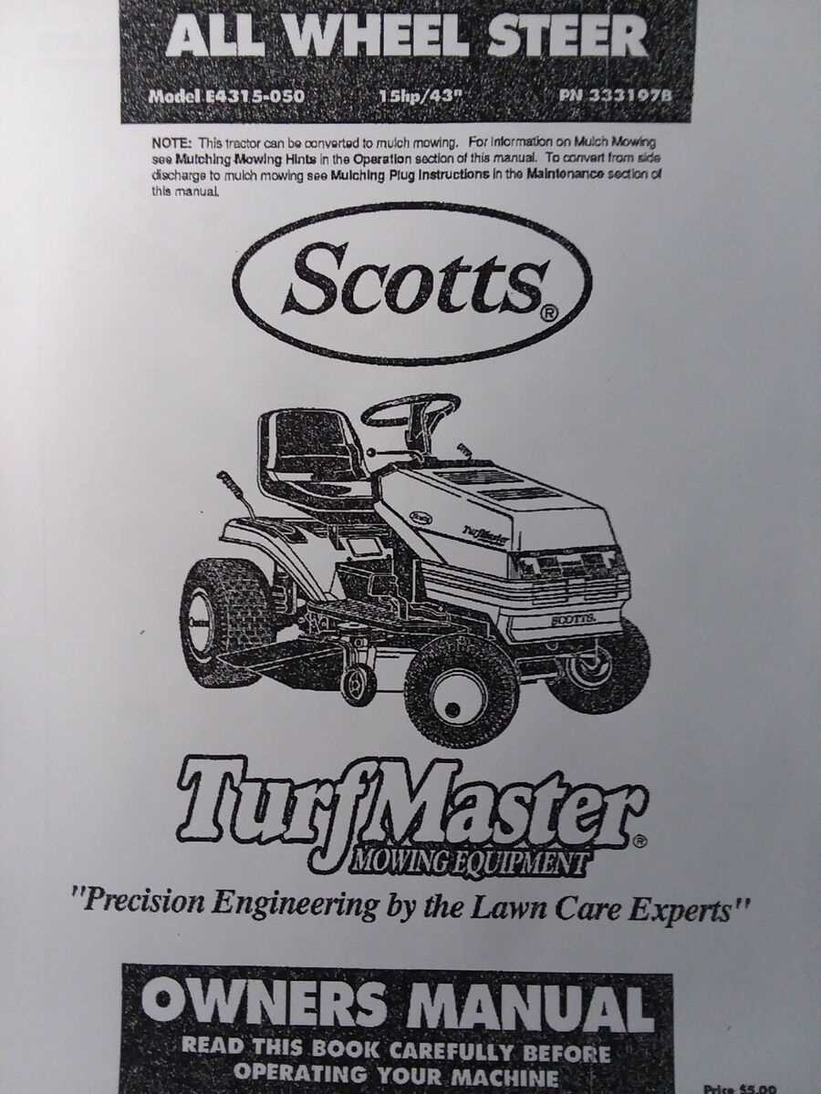 scotts lawn mower parts diagram