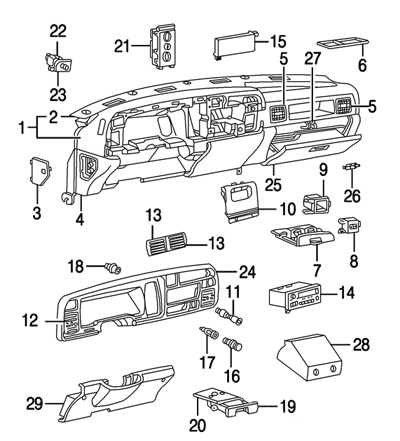 silverado interior parts diagram