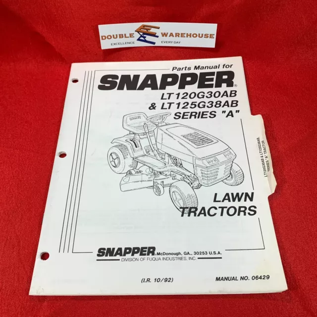 snapper lt125 parts diagram