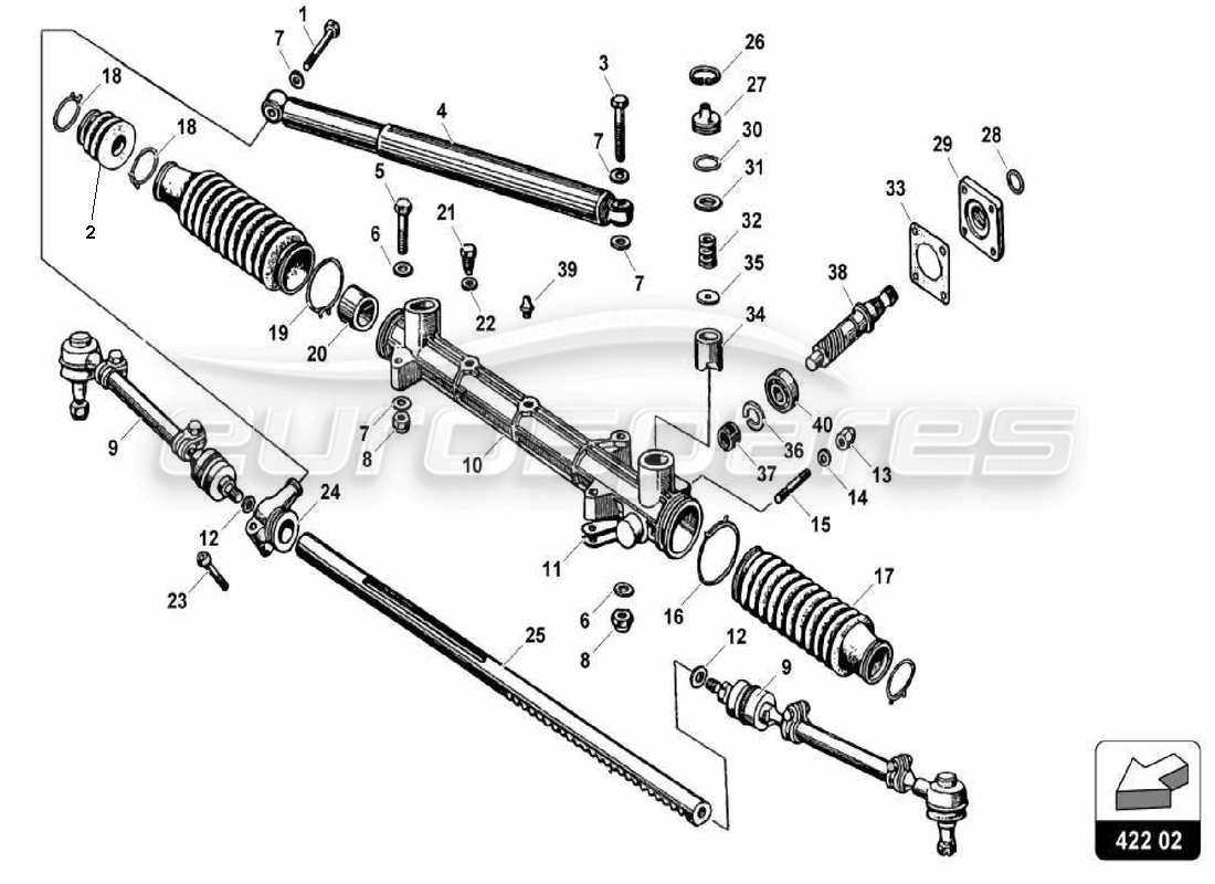 steering rack parts diagram