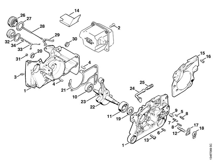 stihl 064 av parts diagram