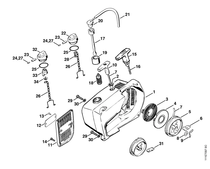 stihl 08 parts diagram