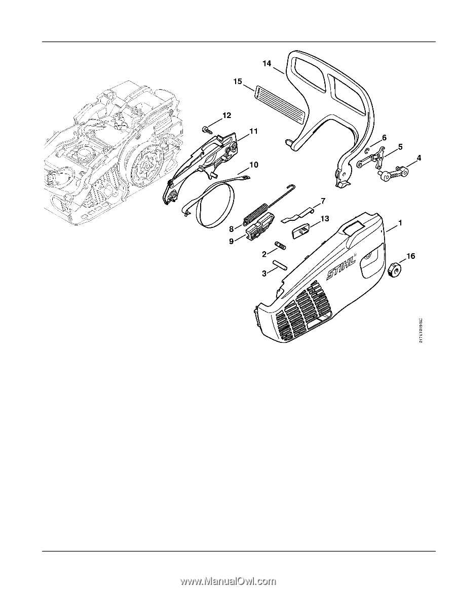 stihl ms 193 t parts diagram