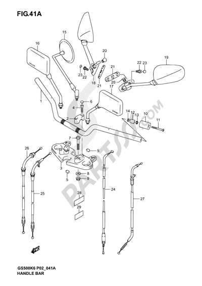 suzuki gs500f parts diagram