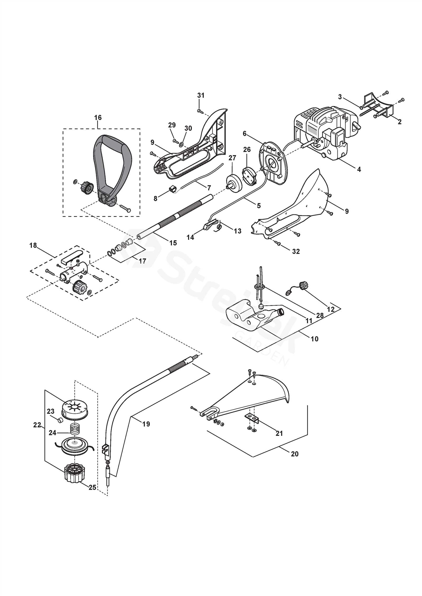 toro power clear parts diagram